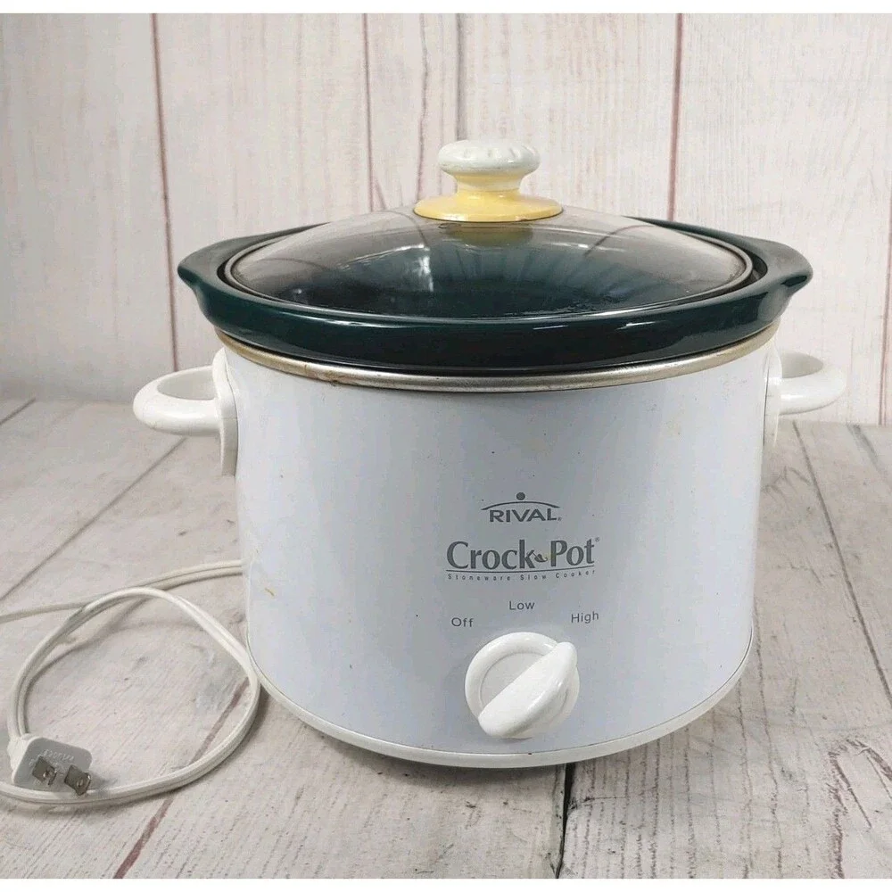 Rival Crock Pot Model 5025 - 2.5 Qt Stoneware Slow Cooker - TESTED 2 1/2 Quart